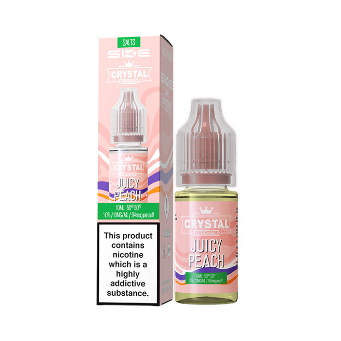 Load image into Gallery viewer, JUICY PEACH NIC SALT E-LIQUID BY SKE CRYSTAL ORIGINAL