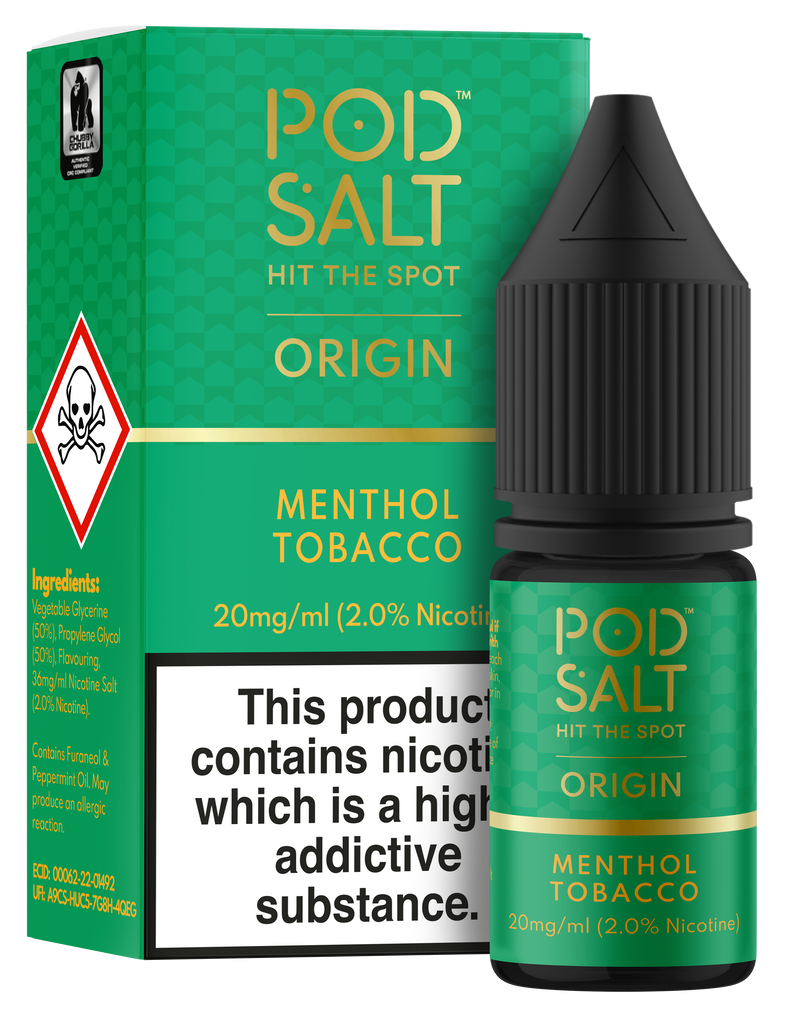 Load image into Gallery viewer, POD SALT ORIGIN MENTHOL TOBACCO