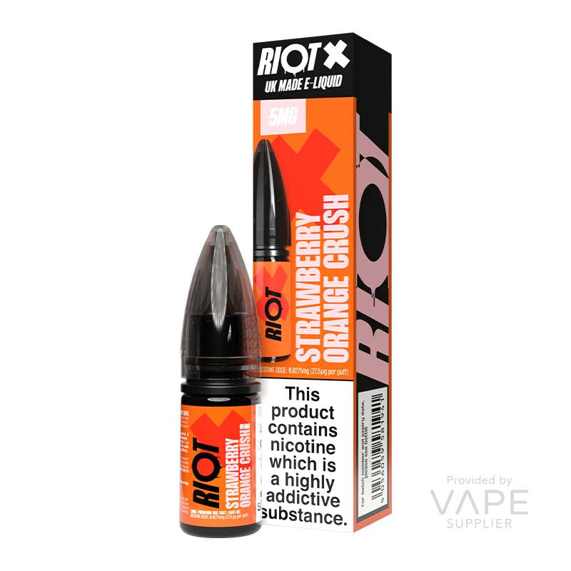 Load image into Gallery viewer, Riot X Strawberry Orange Crush Nic Salt 10ml