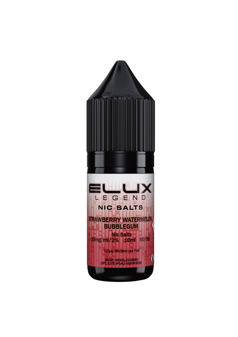 Load image into Gallery viewer, STRAWBERRY WATERMELON BUBBLEGUM SALT E-LIQUID BY ELUX LEGEND