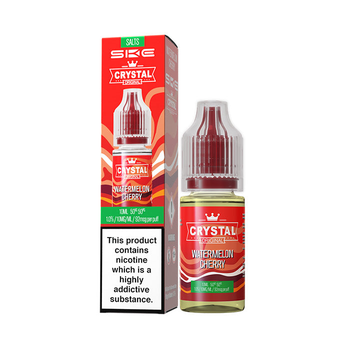 Load image into Gallery viewer, WATERMELON CHERRY NIC SALT E-LIQUID BY SKE CRYSTAL ORIGINAL