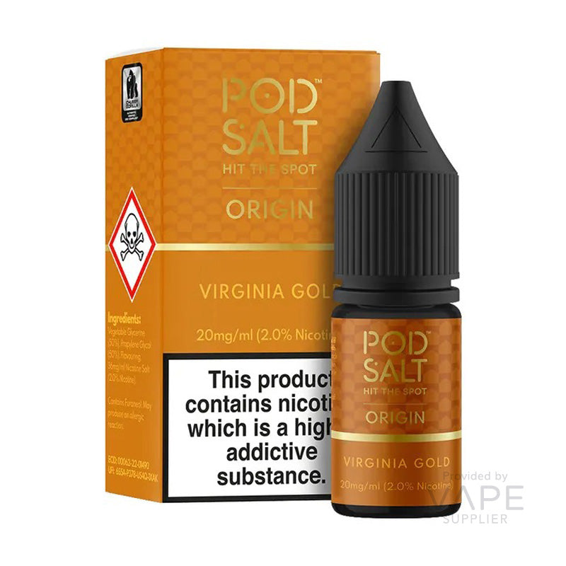 Load image into Gallery viewer, Pod Salt Origin Virginia Gold Nic Salt 10ml