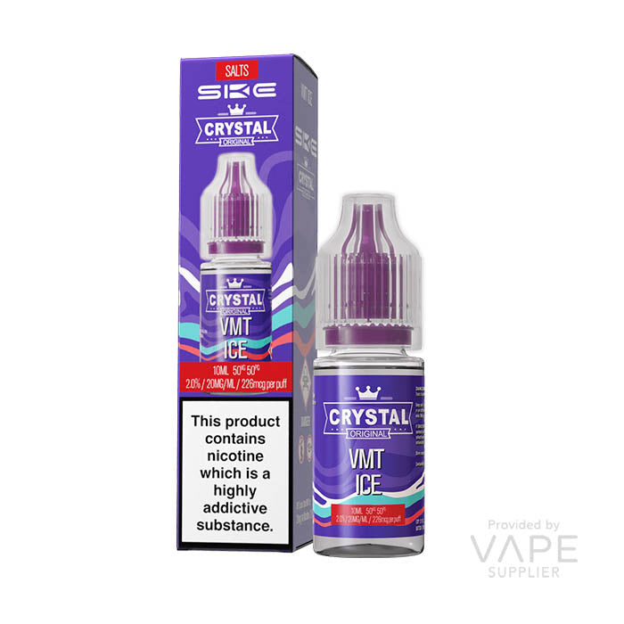 Load image into Gallery viewer, SKE Crystal VMT Ice Nic Salt 10ml
