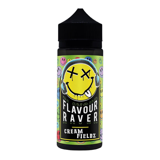 Flavour Raver E-Liquid 120ml (INC FREE NIC SHOTS) / Cream Fieldz Flavour Raver 120ml E-Liquids