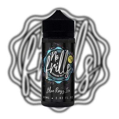 Load image into Gallery viewer, No Frills E-Liquid 100ml / No Frills Blue Razz Ice No Frills 100ml E-Liquids

