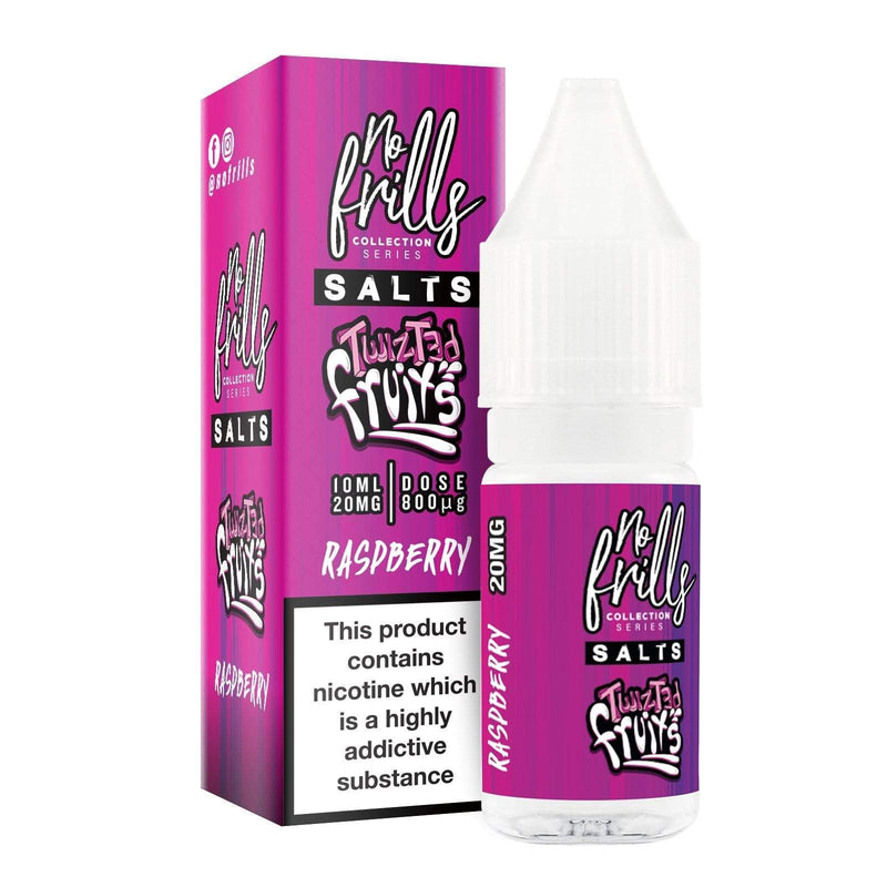 Load image into Gallery viewer, No Frills Nic Salt E-Liquids 10ml / Raspberry / 10mg No Frills Twisted Fruits Collection Nic Salts
