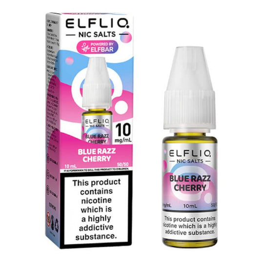 ELFLIQ Blue Razz Cherry Nic Salt E-Liquid 10ml