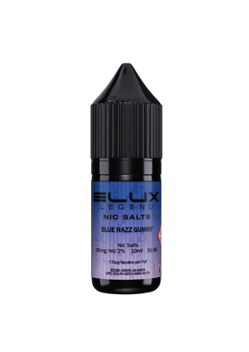 BLUE RAZZ GUMMY NIC SALT E-LIQUID BY ELUX LEGEND