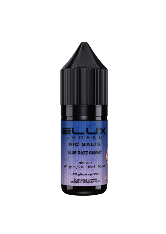 BLUE RAZZ GUMMY NIC SALT E-LIQUID BY ELUX LEGEND