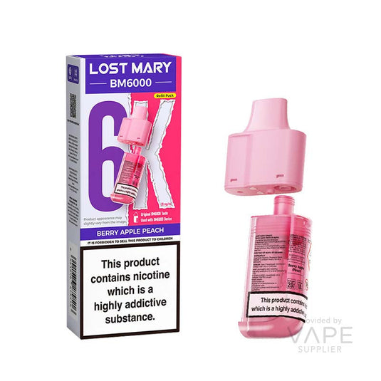Lost Mary BM6000 Pods - Berry Apple Peach 20mg