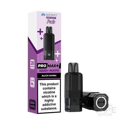 Hayati Pro Max+ 6K Prefilled Replacement Pods - Black Mamba