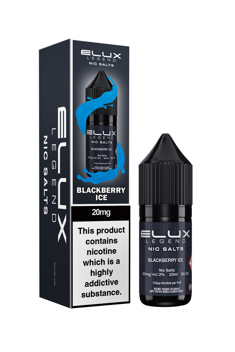 Load image into Gallery viewer, BLACKBERRY ICE NIC SALT E-LIQUID BY ELUX LEGEND
