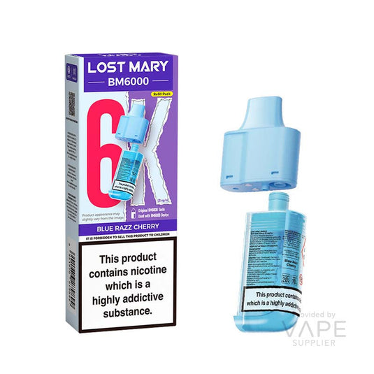 Lost Mary BM6000 Pods - Blue Razz Cherry 20mg
