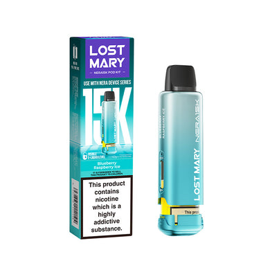 BLUEBERRY RASPBERRY ICE LOST MARY NERA 15K REFILL POD