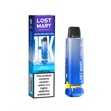 BLUEBERRY SOUR RASPBERRY LOST MARY NERA 15K REFILL POD