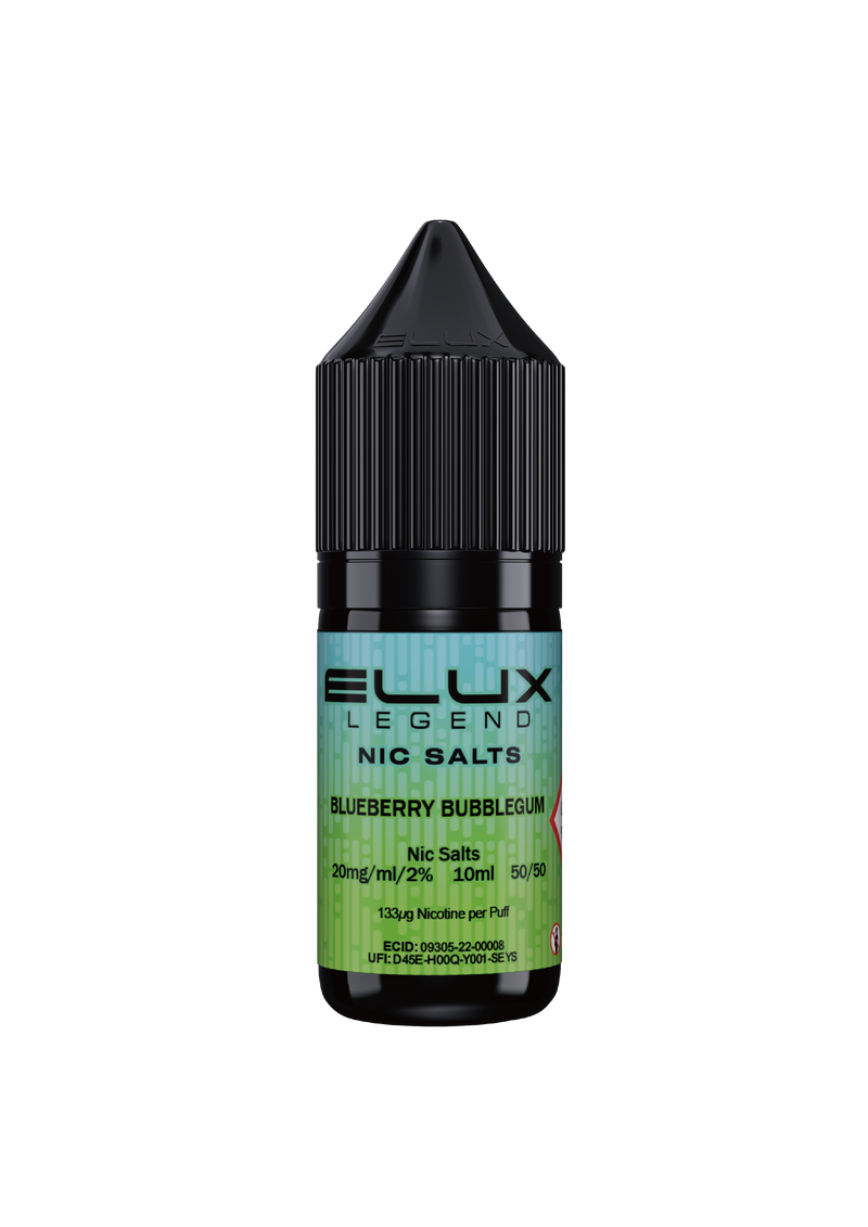 Load image into Gallery viewer, BLUEBERRY BUBBLEGUM NIC SALT E-LIQUID BY ELUX LEGEND

