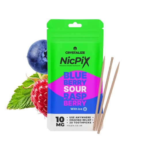 NICPIX BLUEBERRY SOUR RASPBERRY NICOTINE INFUSED TOOTHPICKS