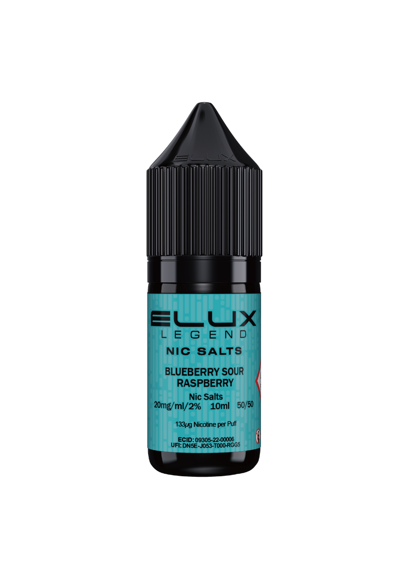 Load image into Gallery viewer, BLUEBERRY SOUR RASPBERRY NIC SALT E-LIQUID BY ELUX LEGEND
