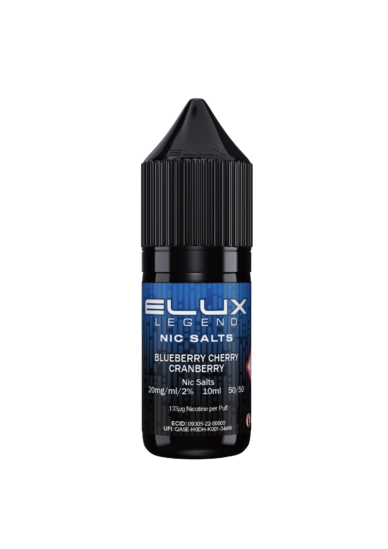 Load image into Gallery viewer, BLUEBERRY CHERRY CRANBERRY NIC SALT E-LIQUID BY ELUX LEGEND
