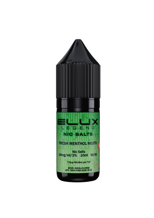 FRESH MENTHOL MOJITO NIC SALT E-LIQUID BY ELUX LEGEND