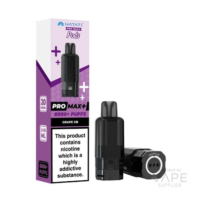 Hayati Pro Max+ 6K Prefilled Replacement Pods - Grape GB