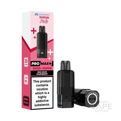 Hayati Pro Max+ 6K Prefilled Replacement Pods - Red Sour Raspberry