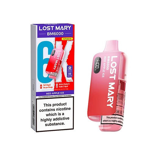 Lost Mary BM6000 Red Apple Ice Prefilled Pod Kit