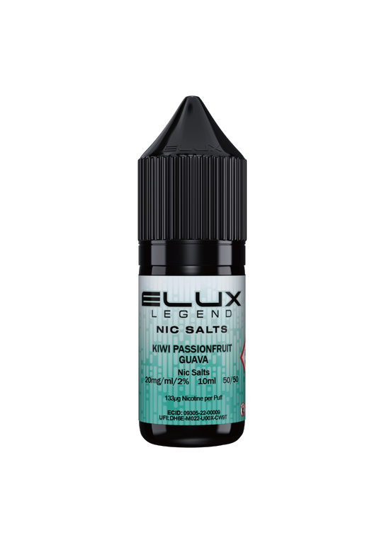 KIWI PASSIONFRUIT GUAVA NIC SALT E-LIQUID BY ELUX LEGEND