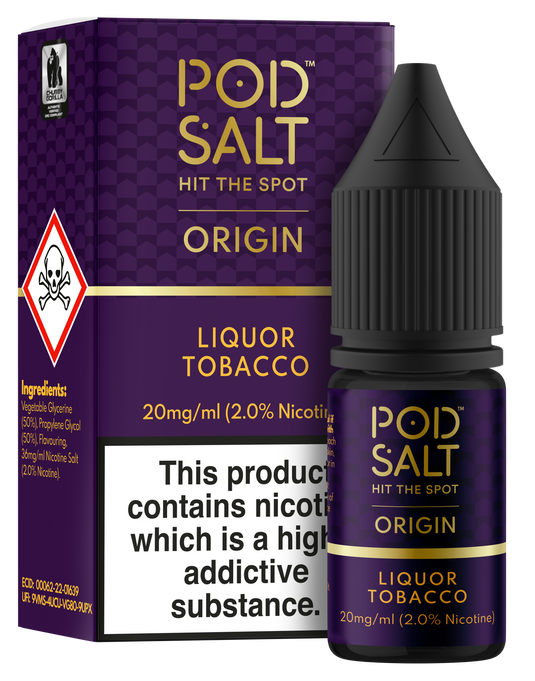 POD SALT ORIGIN LIQUOR TOBACCO