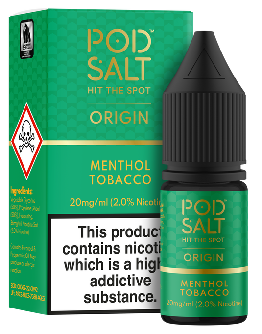 POD SALT ORIGIN MENTHOL TOBACCO