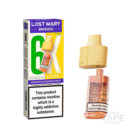 Lost Mary BM6000 Pods - Pineapple Passion Fruit 20mg