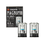 Aspire Magnum Replacement Pods 2ml (2 Pack) – Refillable Pods for Aspire Magnum Pod Kit with Mesh Coil