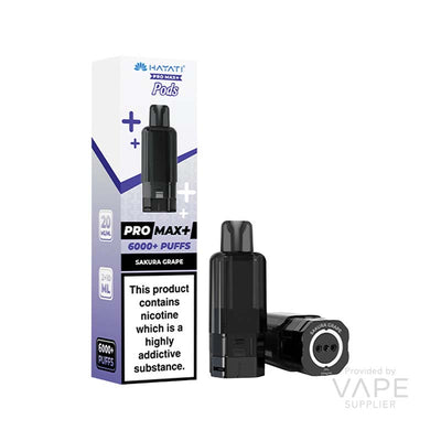 Hayati Pro Max+ 6K Prefilled Replacement Pods - Sakura Grape