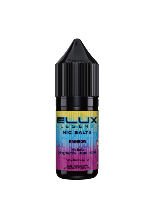 RAINBOW NIC SALT E-LIQUID BY ELUX LEGEND