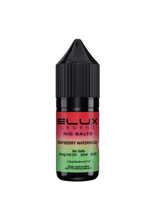 RASPBERRY WATERMELON NIC SALT E-LIQUID BY ELUX LEGEND