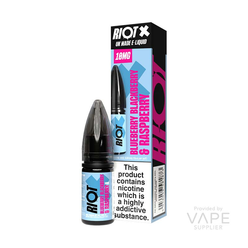Load image into Gallery viewer, Riot X Blueberry Blackberry &amp; Raspberry Nic Salt 10ml
