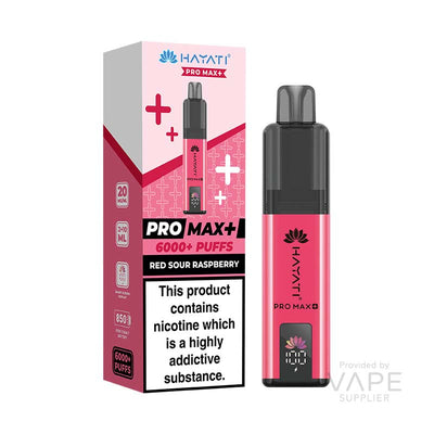 Hayati Pro Max+ 6K Prefilled Pod Kit - Red Sour Raspberry
