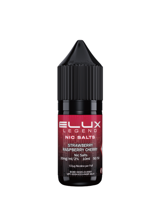 STRAWBERRY RASPBERRY CHERRY SALT E-LIQUID BY ELUX LEGEND