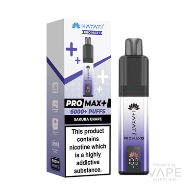 Hayati Pro Max+ 6K Prefilled Pod Kit - Sakura Grape