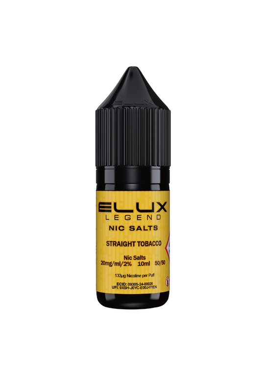 STRAIGHT TOBACCO NIC SALT E-LIQUID BY ELUX LEGEND