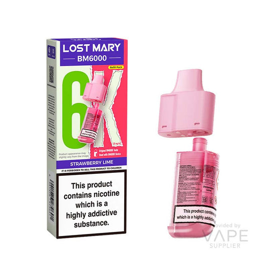 Lost Mary BM6000 Pods - Strawberry Lime 20mg