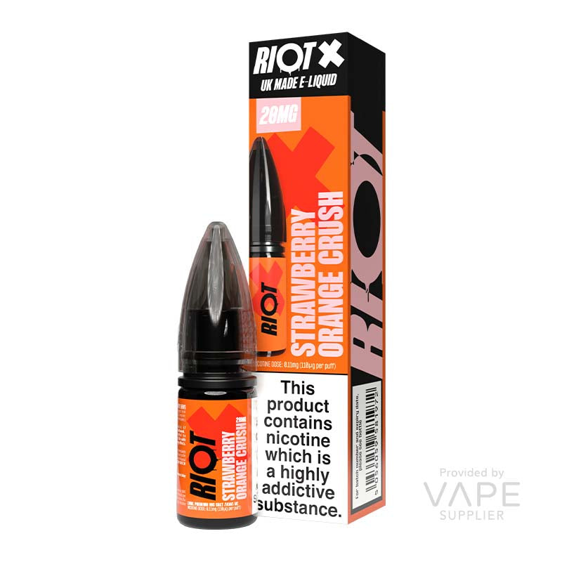 Load image into Gallery viewer, Riot X Strawberry Orange Crush Nic Salt 10ml
