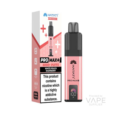 Hayati Pro Max+ 6K Prefilled Pod Kit - White Peach Raspberry
