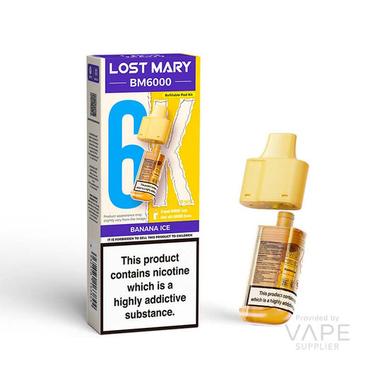 Lost Mary BM6000 Pods - Banana Ice 20mg