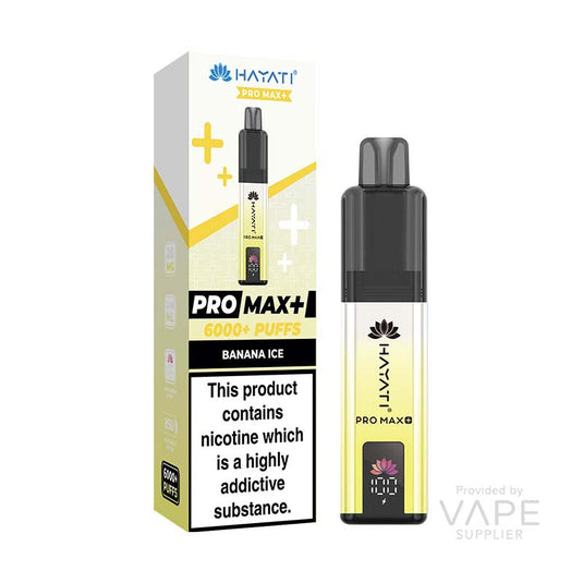 Hayati Pro Max+ 6K Prefilled Pod Kit - Banana Ice
