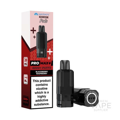Hayati Pro Max+ 6K Prefilled Replacement Pods - Blackberry Raspberry