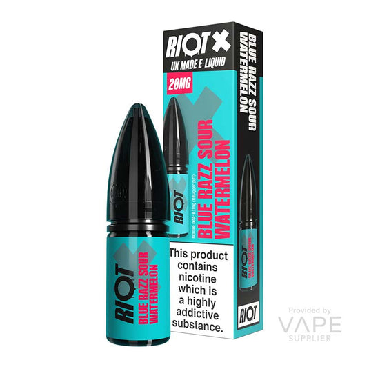 Riot X Blue Razz Sour Watermelon Nic Salt 10ml