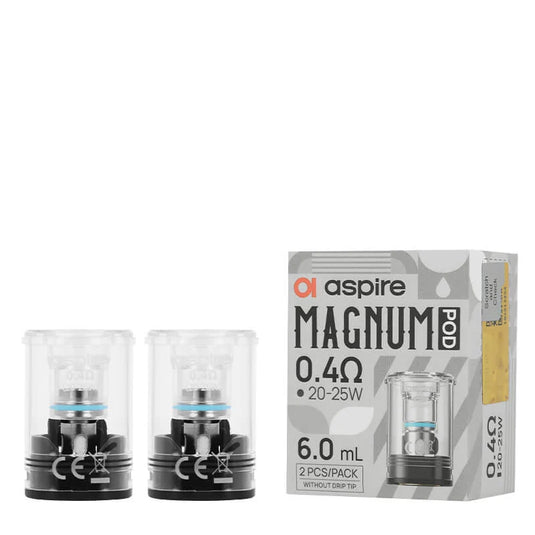 Aspire Magnum Replacement Pods 2ml (2 Pack) – Refillable Pods for Aspire Magnum Pod Kit with Mesh Coil