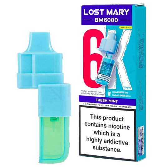 Lost Mary BM6000 Fresh Mint Prefilled Pod Kit