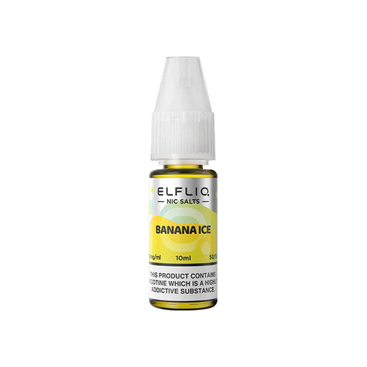 ELFLIQ Banana Ice Nic Salt E-Liquid 10ml